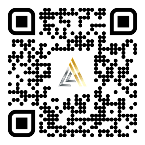 QR code with Authenticus logo in the middle